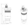 AFRISO Odpowietrznik automatyczny pionowy PrimoVent G3/8" z Aquastop i zaworem stopowym R1/2" 7773510
